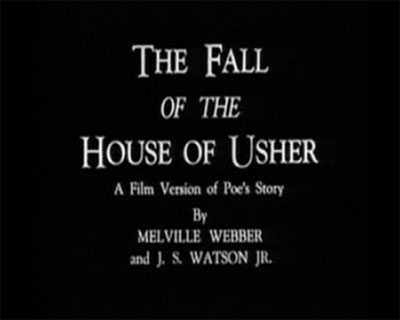 Fall-of-the-House-of-Usher- Silent Films