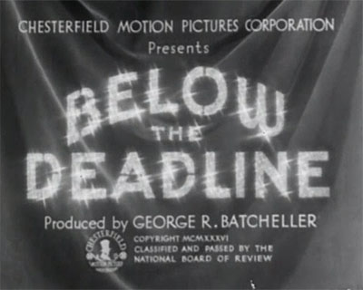 Below-the-Deadline-1936 Romance