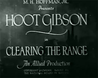 Clearing-the-Range-1931 Western