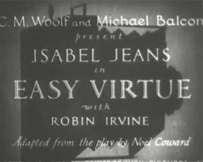 Easy-Virtue-1928 Silent Films