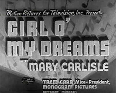 Girl-o-My-Dreams-1934 Musical