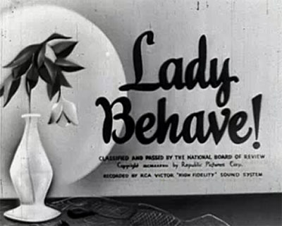 Lady-Behave-1937 Romance