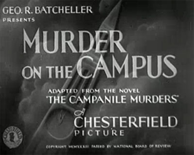 Murder-on-the-Campus-1933 Mystery
