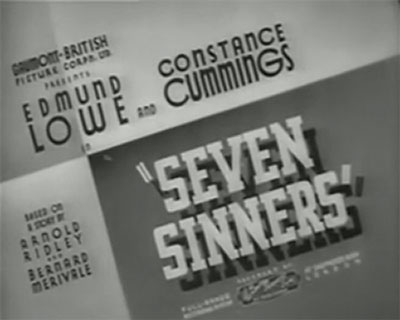 Seven-Sinners-1936 Thriller