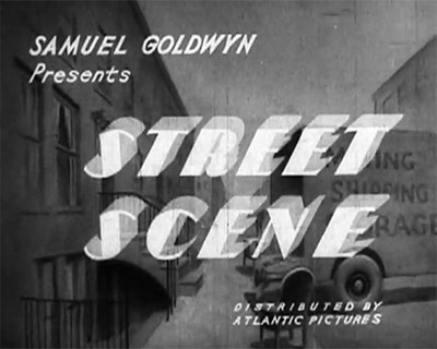Street-Scene-1931 Romance