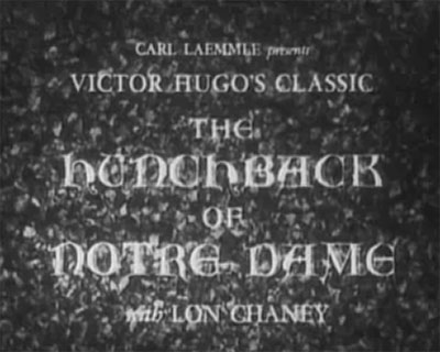 The-Hunchback-of-Notre-Dame Silent Films